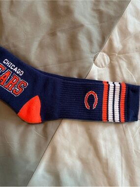 Chicago Bears Navy & Orange Athletic Crew Socks - Team Logo